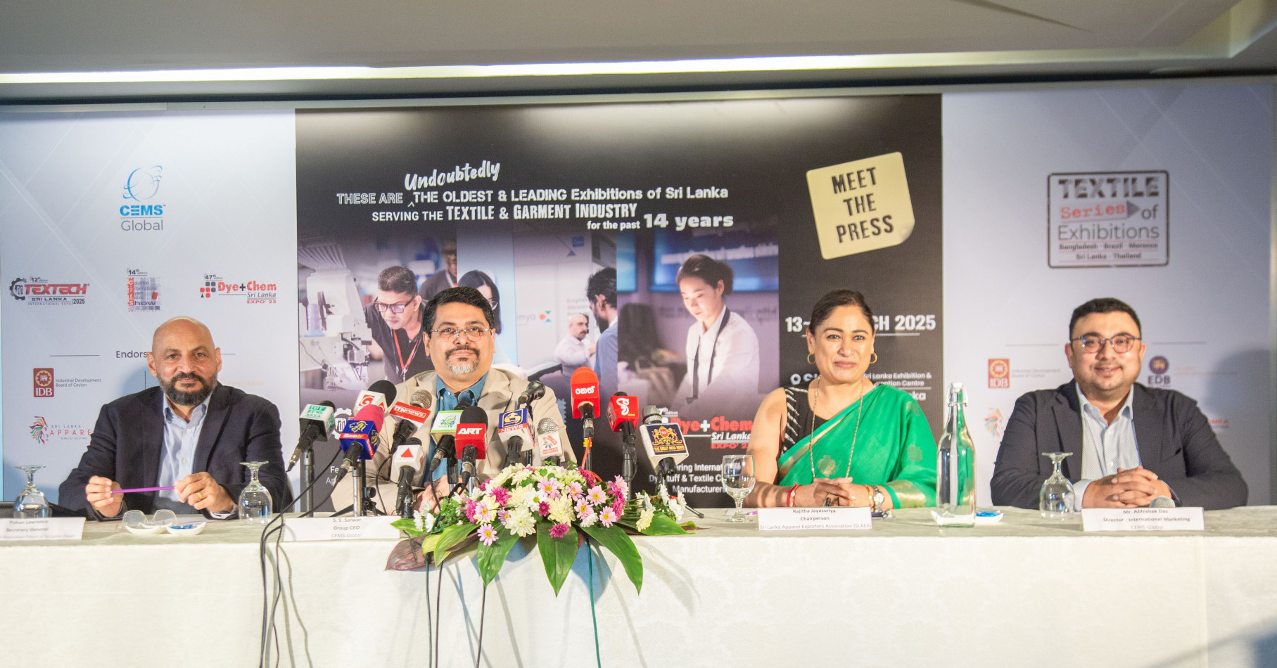14th Sri Lankan Edition of CEMS-Global USA's Textile Series of Exhibitions from 13 - 15 March 2025