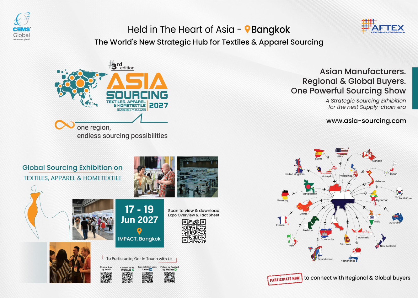 Asia Manufactures. The World Sources. Bangkok Connects.